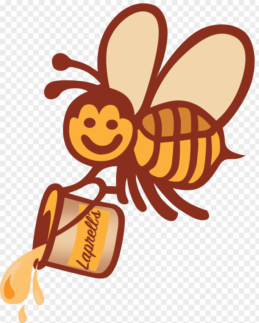 Cartoon Honeybee Membrane-winged Insect Bee Pollinator PNG