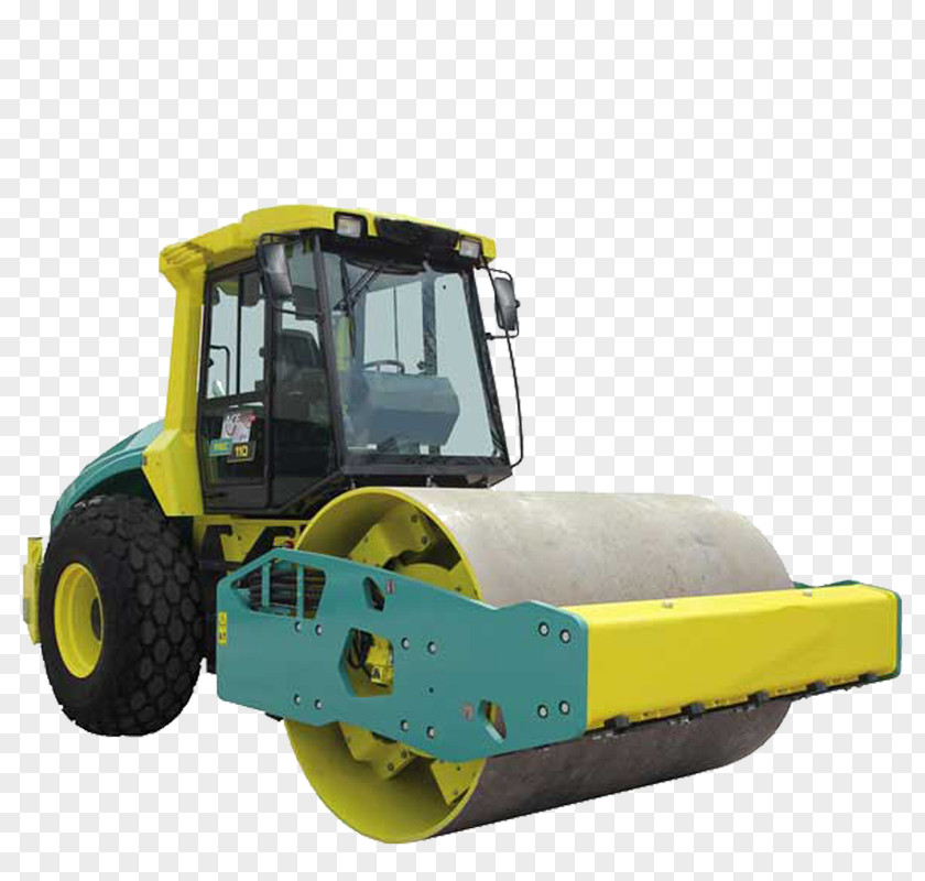 Drum Road Roller Ammann Group Compactor Heavy Machinery PNG