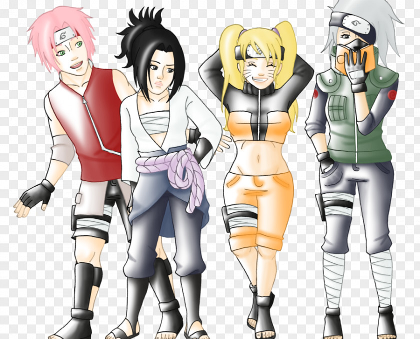 Naruto Kakashi Hatake Sakura Haruno Sasuke Uchiha Gender Bender PNG