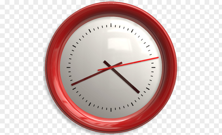 Red Wall Clock Image Clip Art PNG