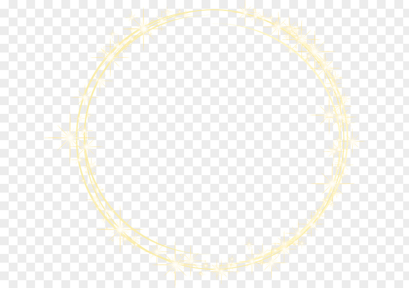 Simple Hand-painted Circle Pattern Necklace Yellow PNG