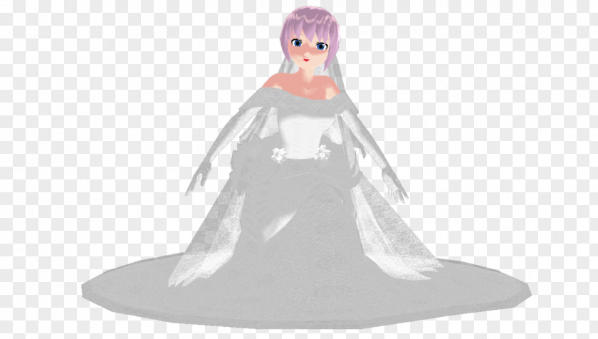 Wedding Dress MikuMikuDance Gown PNG