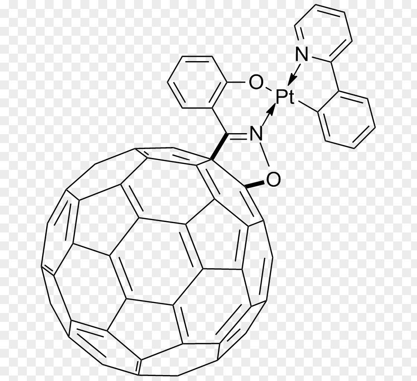 Ball Transition Metal Fullerene Complex Buckminsterfullerene C70 PNG