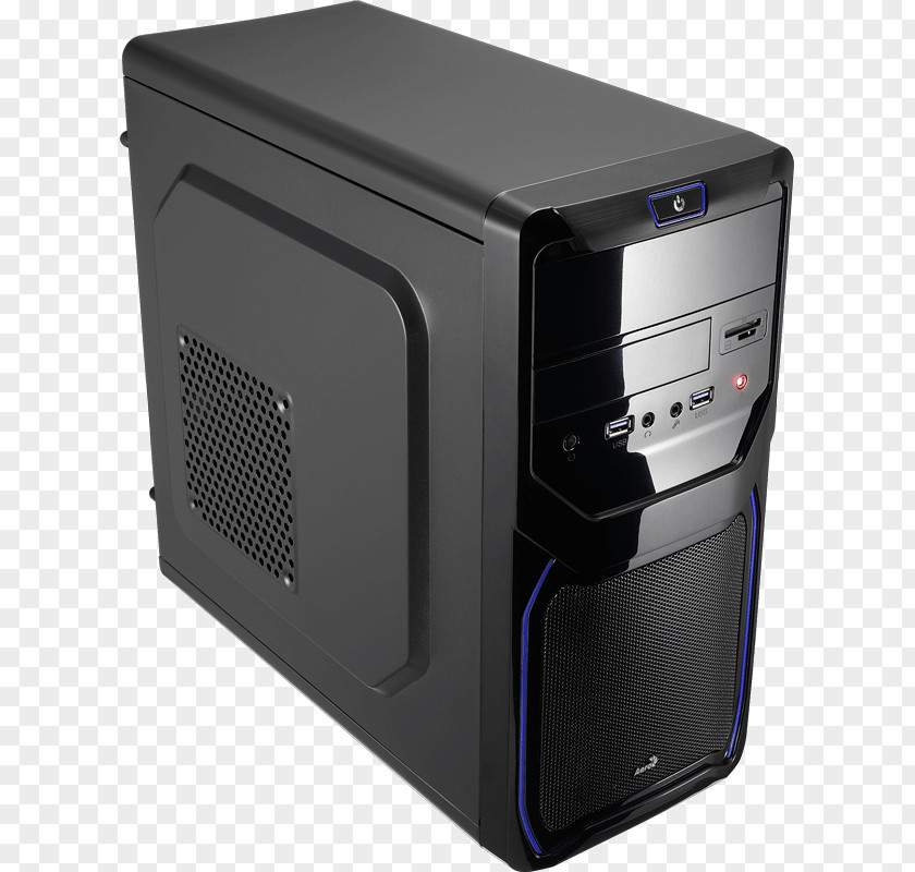 High End Cards Computer Cases & Housings Aerocool 183 Advance Black Case Hardware/Electronic MicroATX PNG