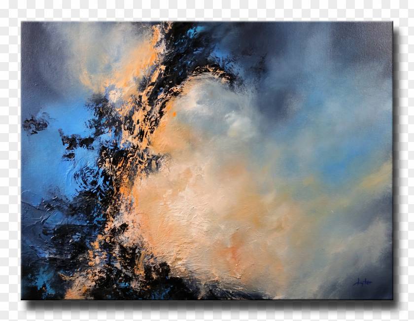 Painting Oil Art Sky Canvas PNG