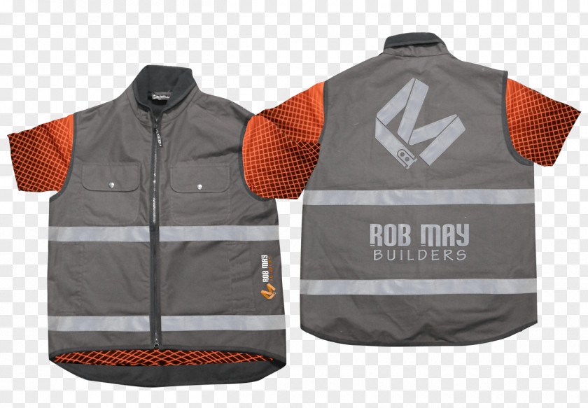 T-shirt Gilets Jersey Rob May Builders Brand PNG
