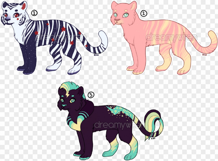 Dreamy Colors Cat Art Tiger Drawing Dog PNG