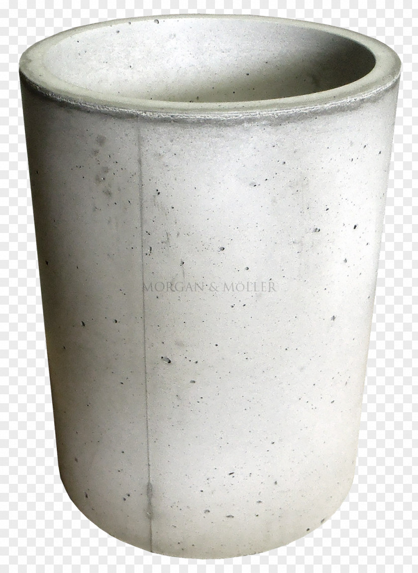 Glass Flowerpot Decorative Concrete Cylinder PNG