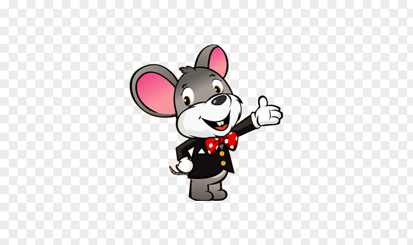 Hand Painted Gray Mouse Muroidea Cartoon PNG