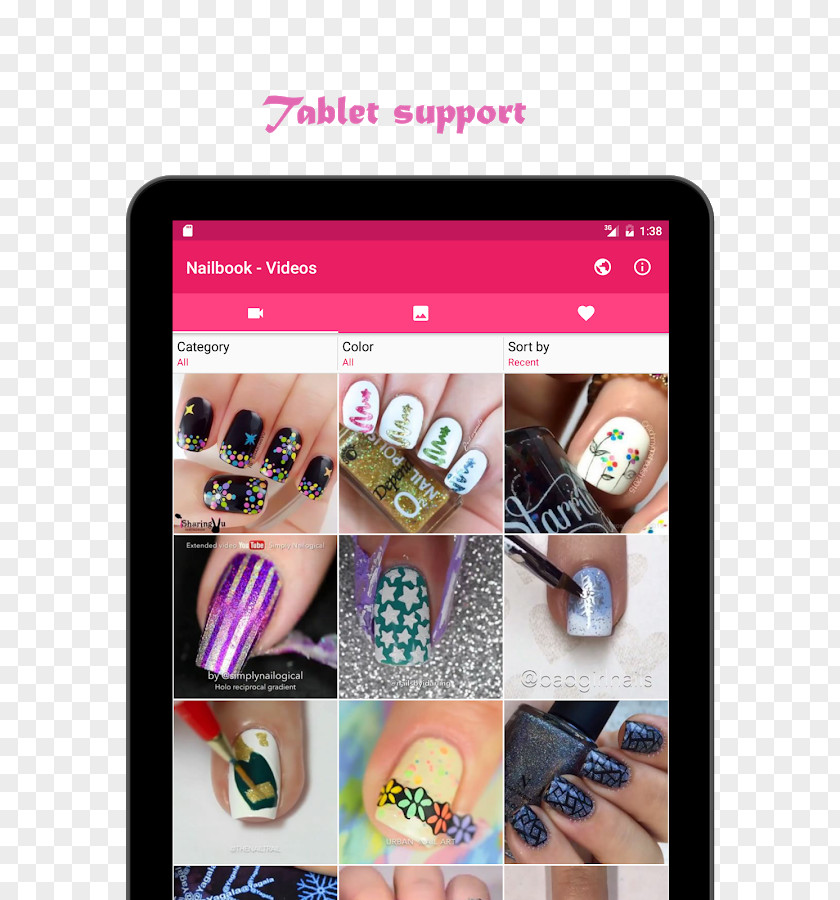 Nail Art Manicure Design Android Application Package PNG