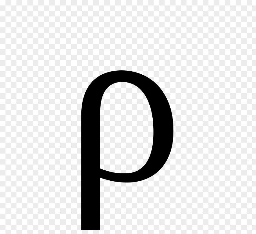 Rho Greek Alphabet Letter Case PNG