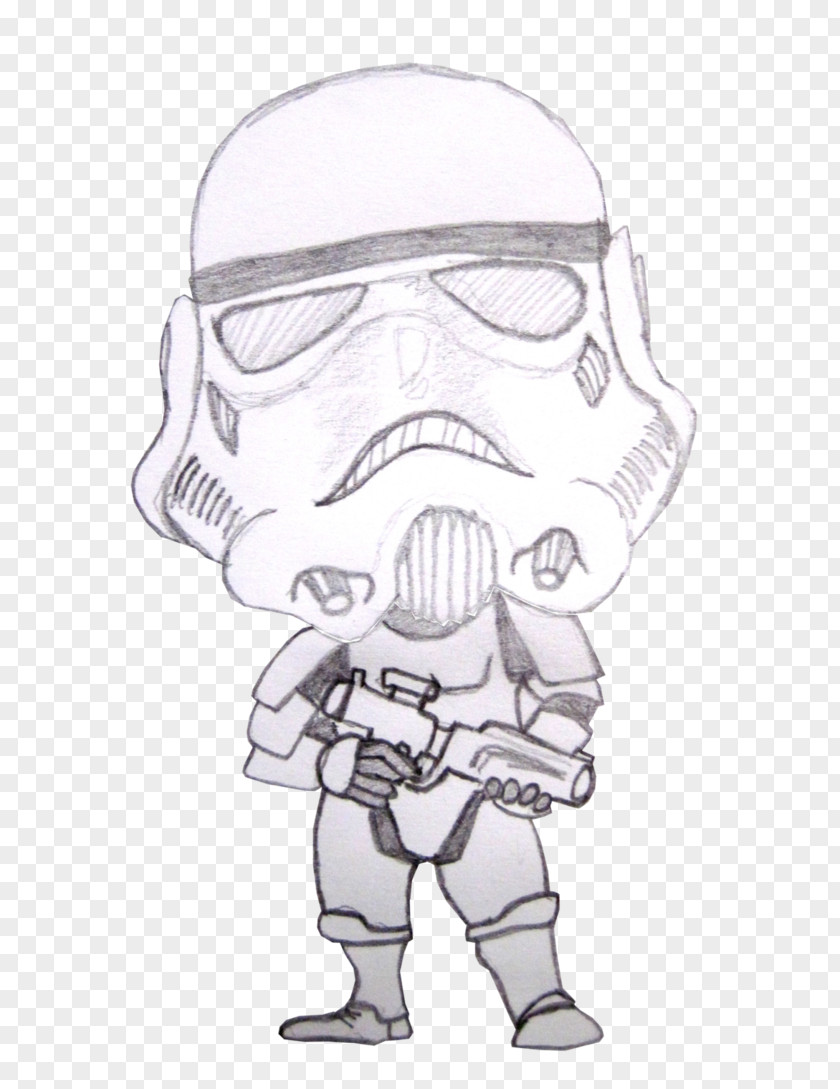Stormtrooper Drawing Monochrome Art Sketch PNG