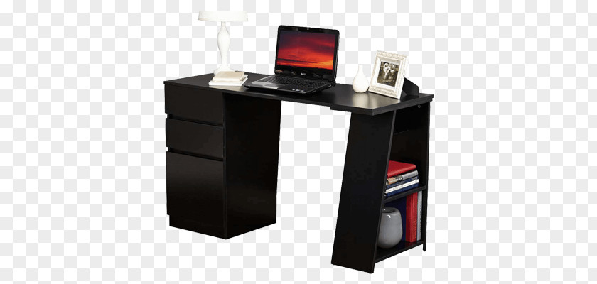 Study Table Computer Desk Shelf Writing PNG