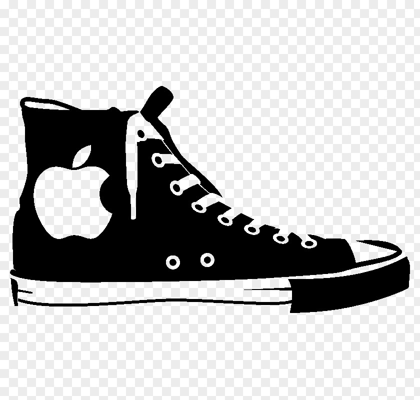 Apple Stickers Sneakers Skate Shoe Sportswear Walking PNG