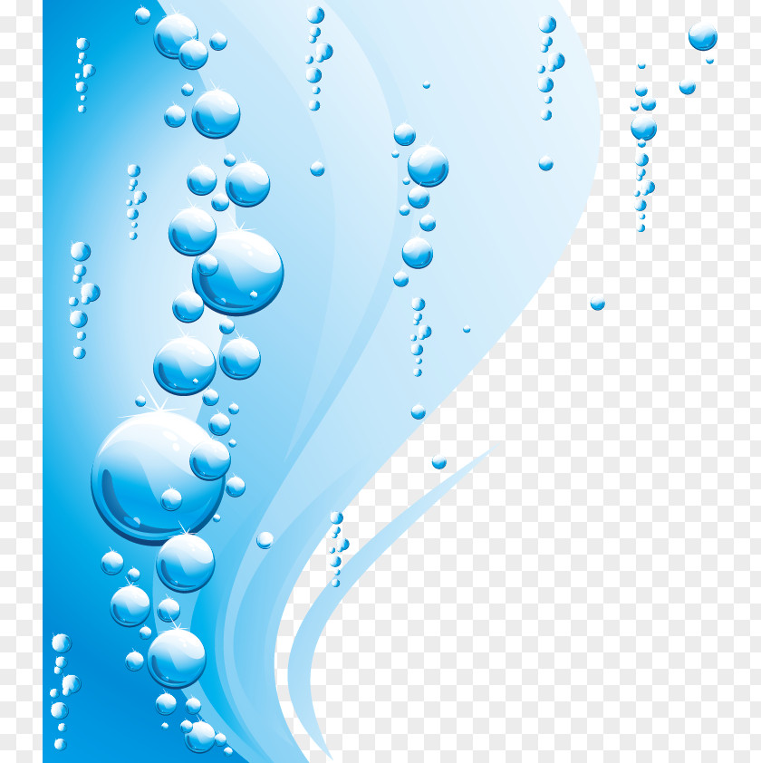 Vector Blue Water Drops Drop Euclidean Illustration PNG