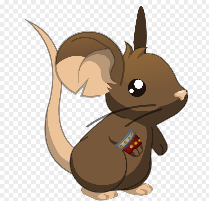 Cartoon Squirrel Mouse Rat Tail PNG