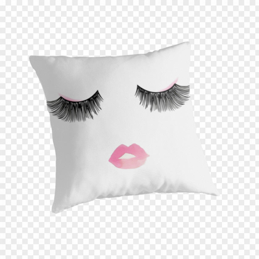 Fashion Eyelashes Throw Pillows Cushion Eyelash Cosmetics PNG
