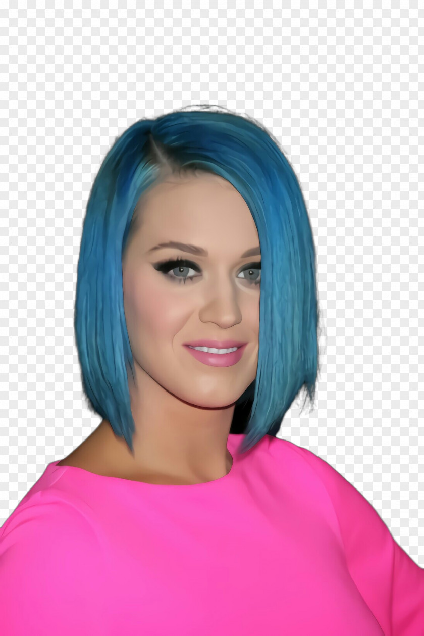 Hair Coloring Eyebrow Face Blue Hairstyle Turquoise PNG