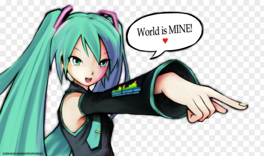 Hatsune Miku Sweet Devil The World Is Mine Vocaloid Miracle Paint PNG