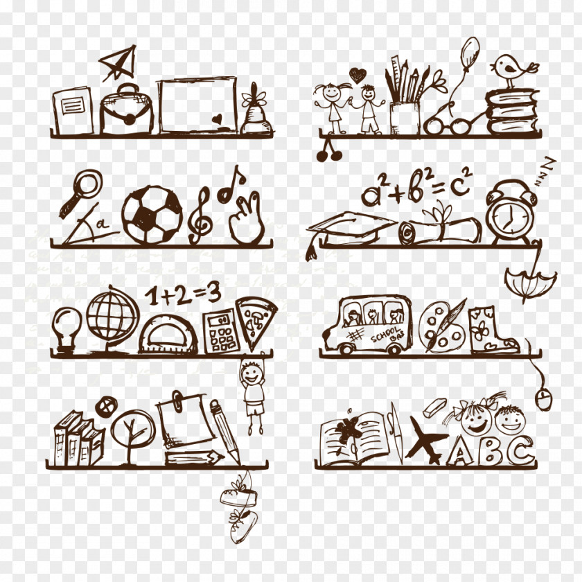 School Supplies Drawing Royalty-free Sketch PNG