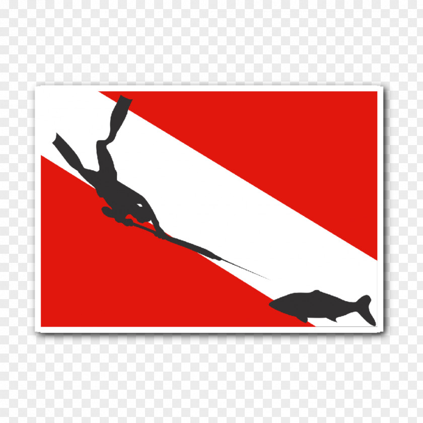 Spearfishing Diver Down Flag Free-diving Scuba Diving Underwater PNG
