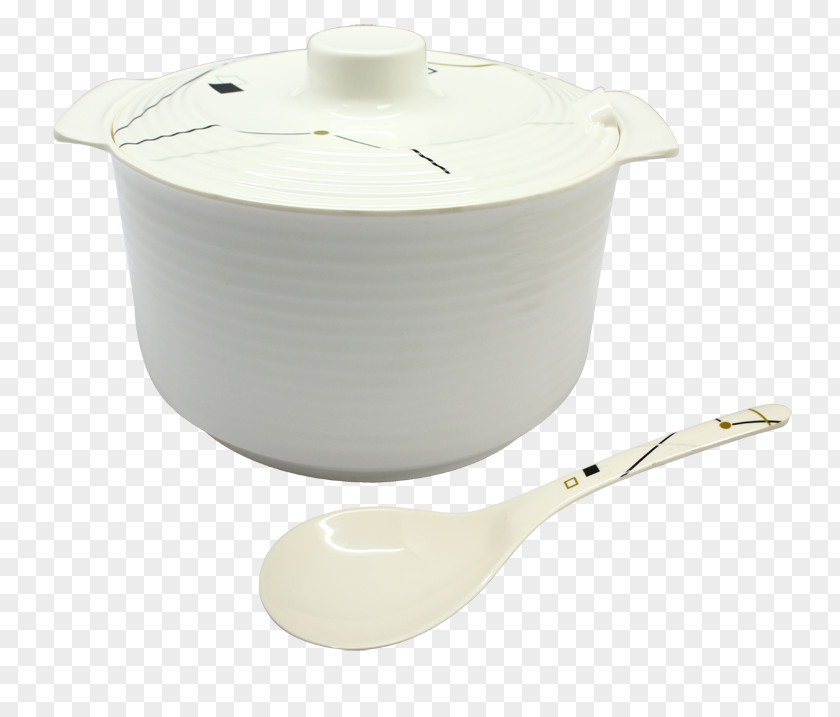 Spoon RICE Product Design Ceramic Lid PNG