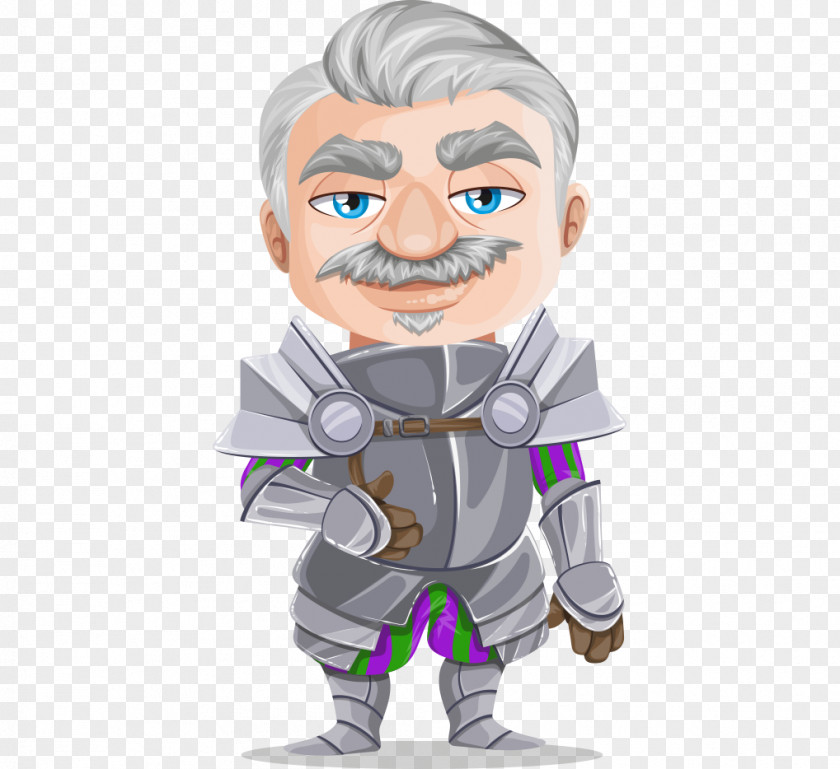 Hand-painted Cartoon Elderly Knight Free Content Public Domain Clip Art PNG
