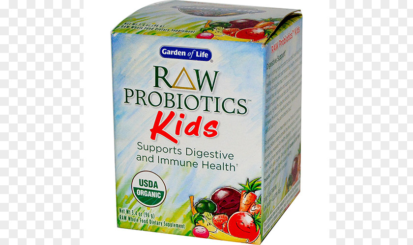 Kids Garden Probiotic Organic Food Dietary Supplement Digestion PNG