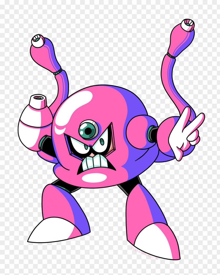 Mega Man 3 Cartoon Character Pink M Clip Art PNG