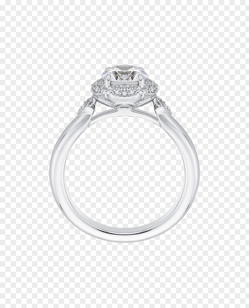 Ring Engagement Diamond Cut Solitaire PNG