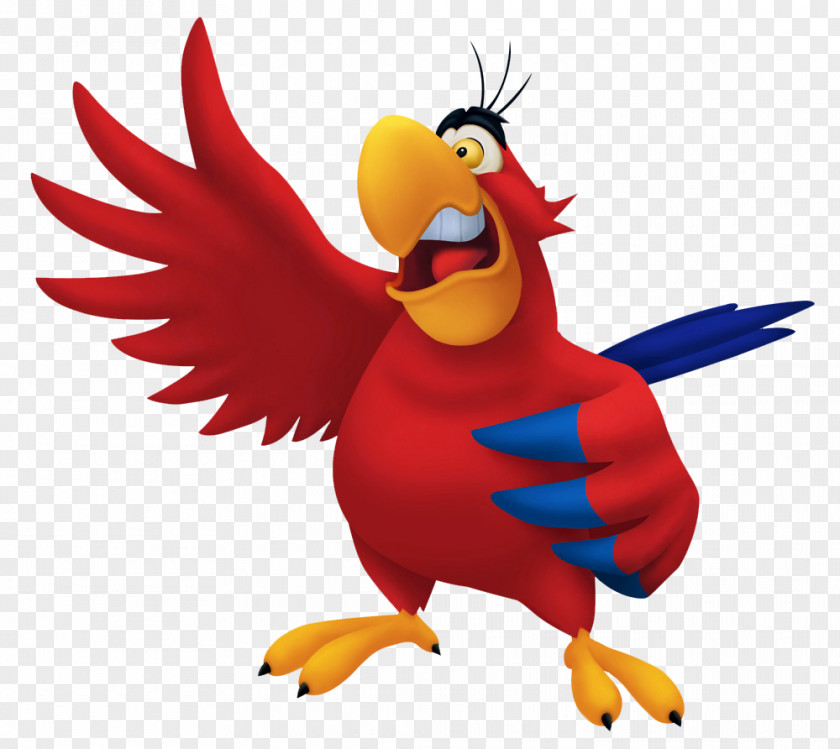 Transparent Aladdin Parrot Iago Cartoon Jafar Princess Jasmine Genie PNG