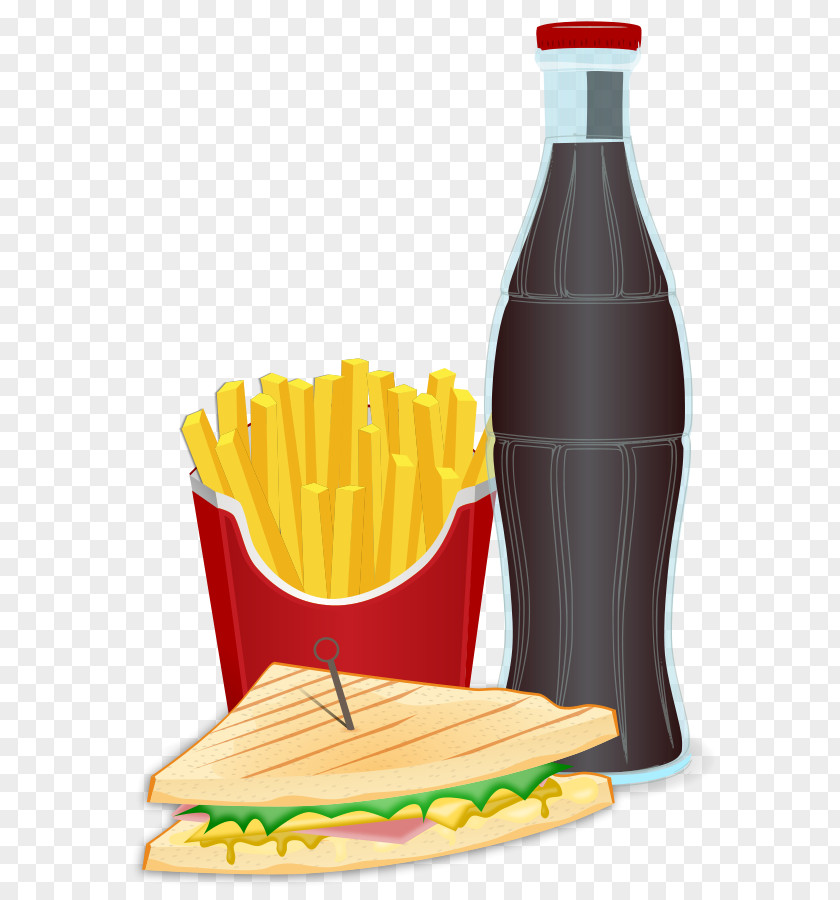 Coca Cola Fizzy Drinks Coca-Cola French Fries Hamburger Submarine Sandwich PNG