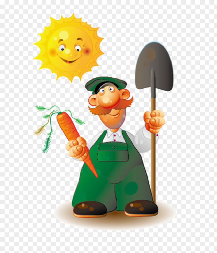 Design Farmer Drawing PNG