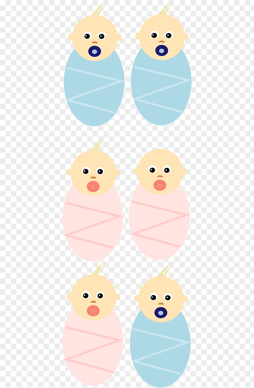 Newborn Infant Twin Boy Clip Art PNG