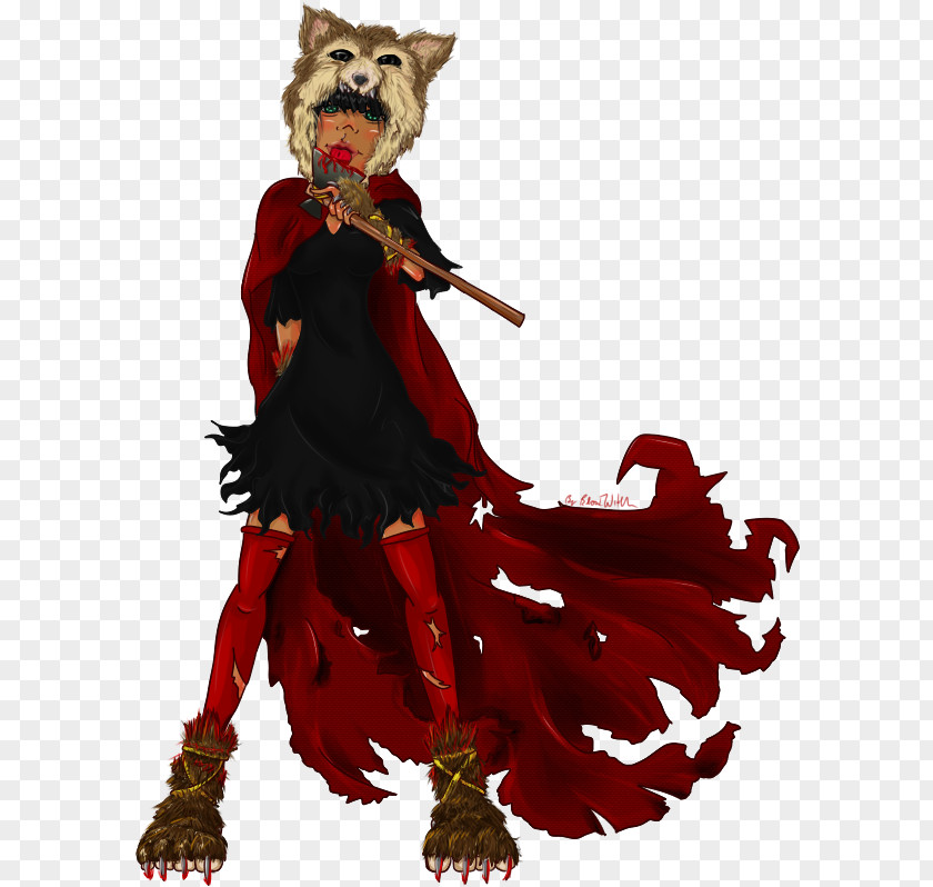 Red Riding Hood Costume Design Legendary Creature Supernatural PNG