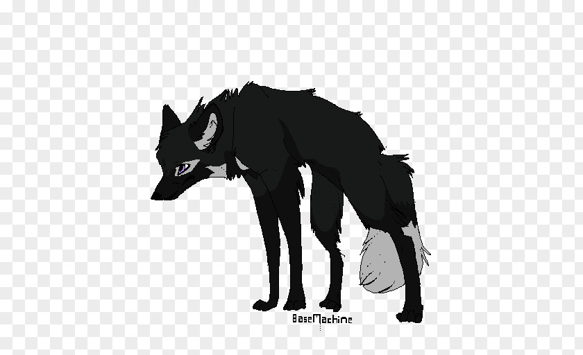 Silhouette Gray Wolf Cartoon Character Snout PNG