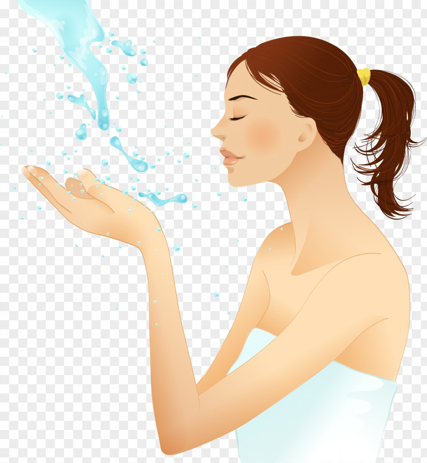 Vector Hand Painted Face Download Computer File PNG
