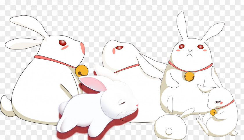 Mid Autumn Festival Cartoon Hand Drawing Rabbit Collection Mid-Autumn PNG