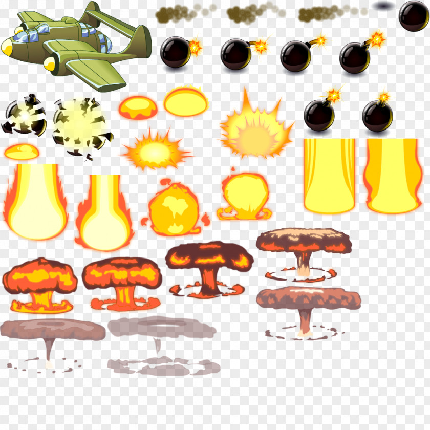 Bomb Explosion Sequence Of Frames User Interface Clip Art PNG