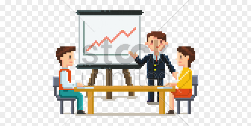 Company Meeting Pixel Art Business Clip PNG