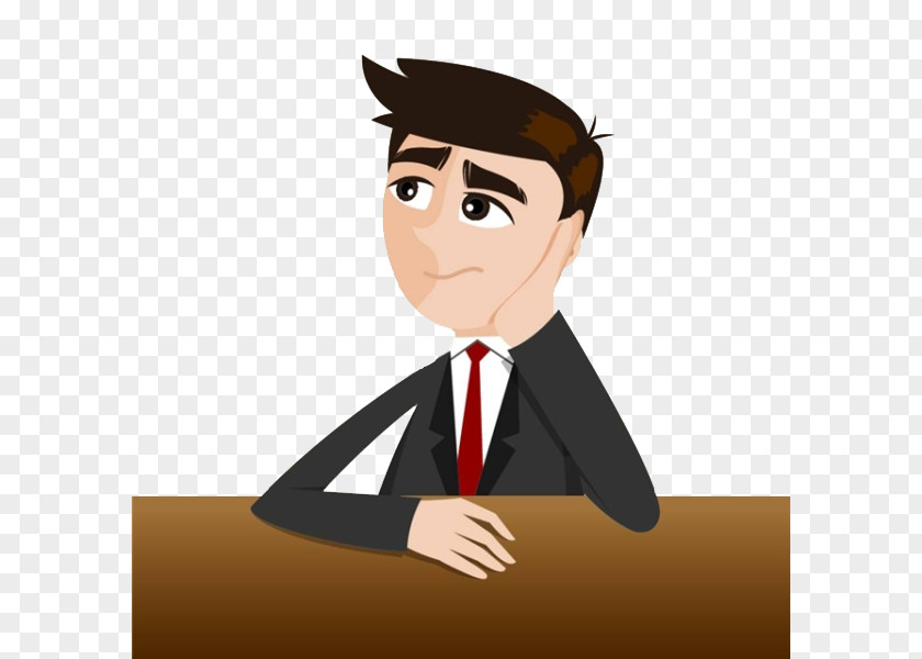 Handsome Man Cartoon Businessperson Stock Photography Illustration PNG
