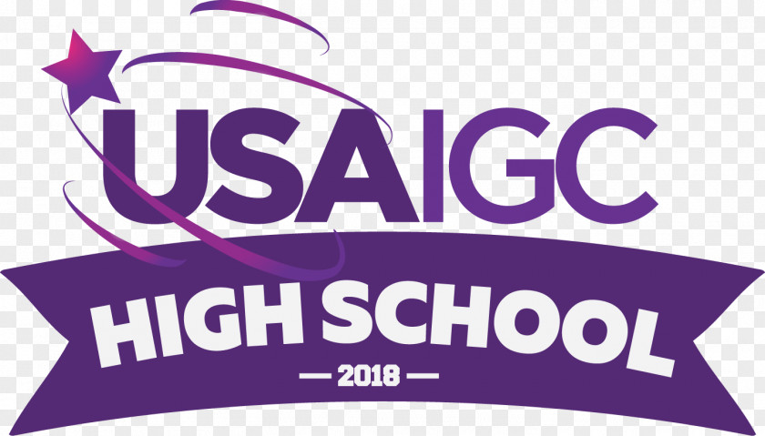 High School Gymnastics Skills USAIGC Logo Brand Font PNG