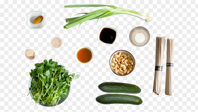 Salad Scallion Mak-guksu Soba Vegetarian Cuisine Recipe PNG