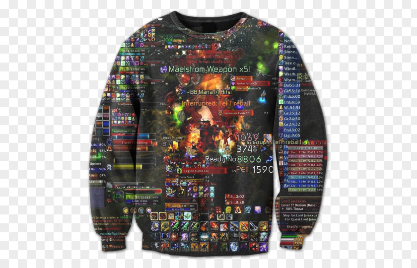 T-shirt Hoodie World Of Warcraft Sweater Crew Neck PNG