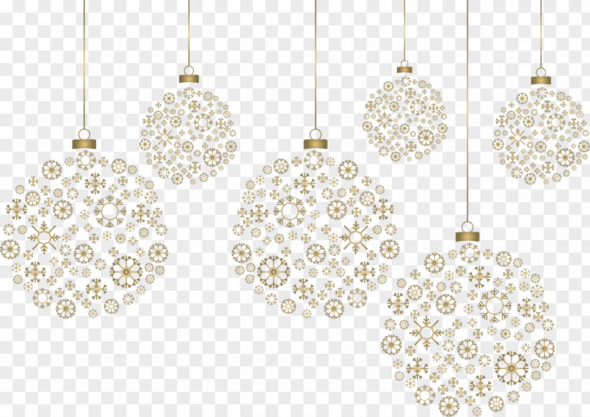 Vector Snowflake Decorative Pattern Bulb PNG