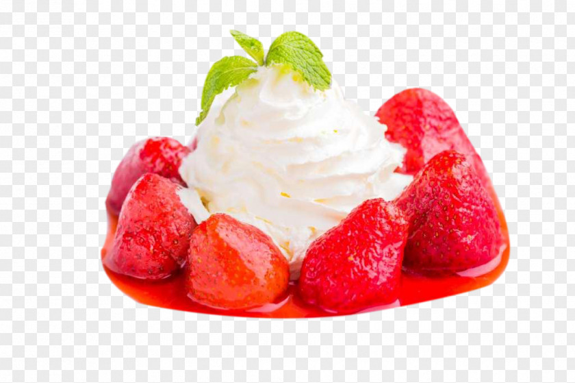 Delicious Strawberry Jam Ice Cream Aedmaasikas Fruit PNG