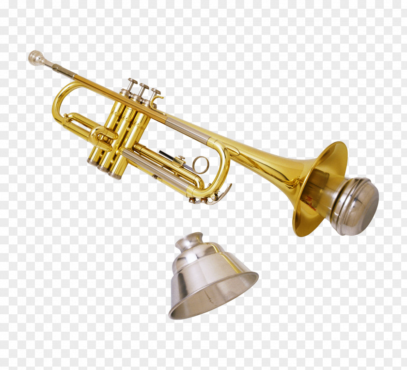 Metal Instruments Trombone Trumpet Mute Brass Instrument Musical PNG