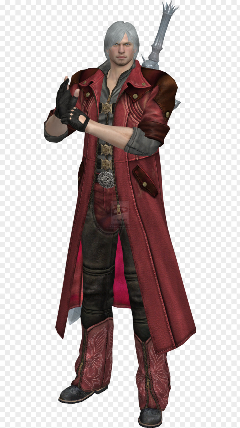 Dente Dante Devil May Cry 4 Cosplay Character Robe PNG
