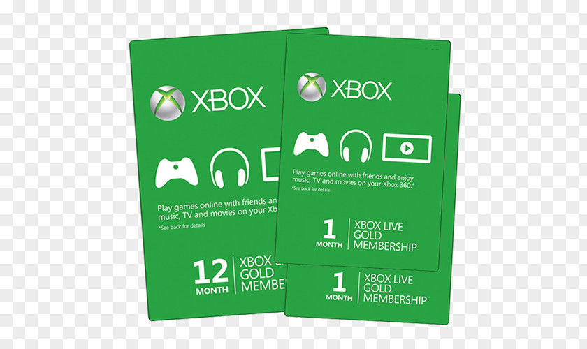 Gift Xbox Live 360 Card One PNG