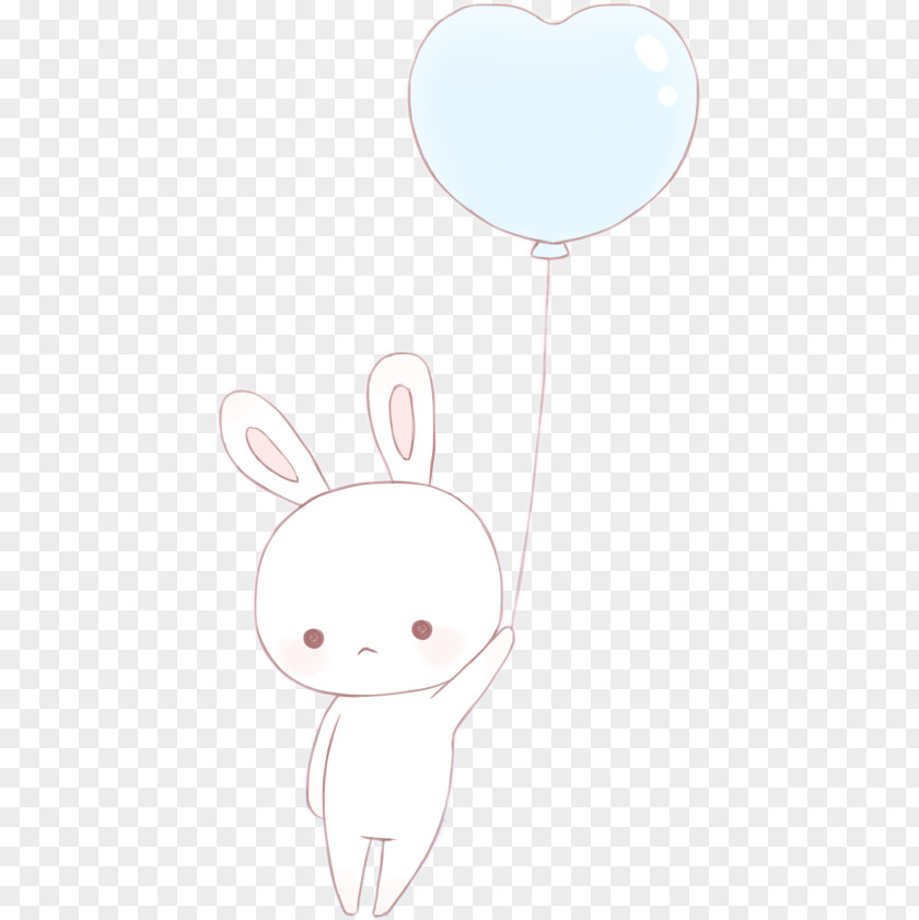 Kawaii Cute Drawings Bunny Illustration Product Design Character Balloon Cartoon PNG